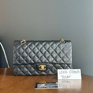 Chanel Black Medium Classic Double Flap bag - 2014 Lambskin